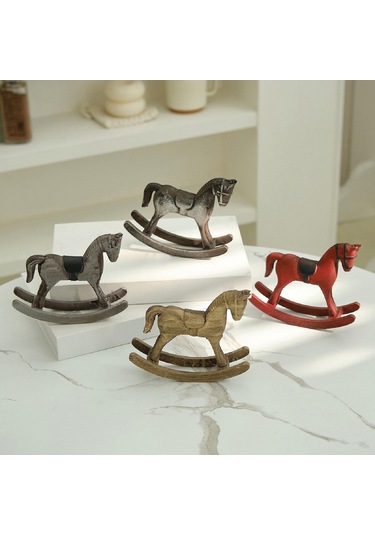 Suntek Tv Sehpası Yatak Odası Verandası Için Sallanan At 13cmx3,5cmx10cm