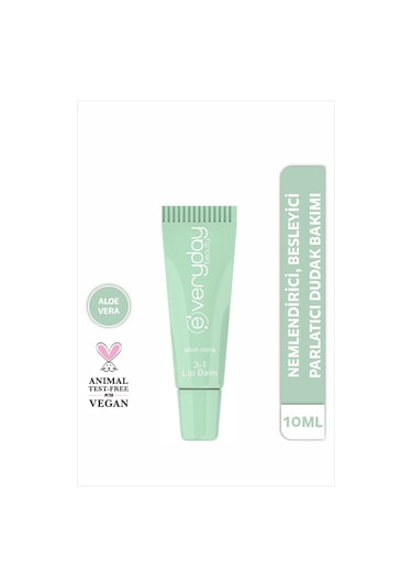 Everyday Beauty Aloe Vera Özlü 3 Etkili Lip Balm 10 ML