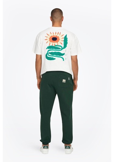 Only & Sons Onsriley Pamuklu Lastikli Paça Sweat Pants Yeşil Eşofman Altı - 22030142 Yeşil Only & Sons Onsriley Pamuklu Lastikli Paça Sweat Pants Yeşil Eşofman Altı - 22030142 Yeşil