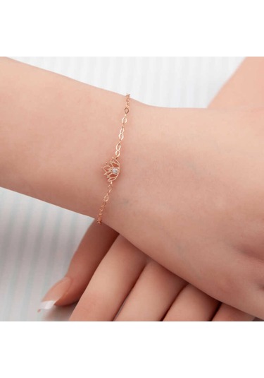 Casera's Gümüş Rose Lotus Çiçeği Kadın Bileklik Csr2184780 Gümüş