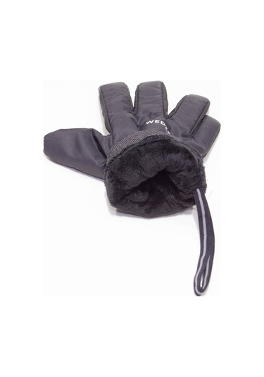 Su Geçirmez Siyah Yetişkin Kayak Eldiveni Wedze Meridyendukkan Siyah