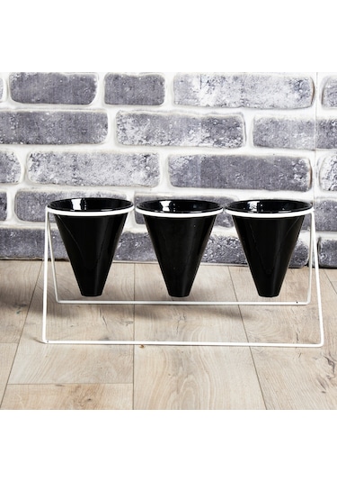 Fullreyon Vıpclass 3 Saksılı Metal Çiçek Standı - Saksılar Dahil - Vbs Diğer