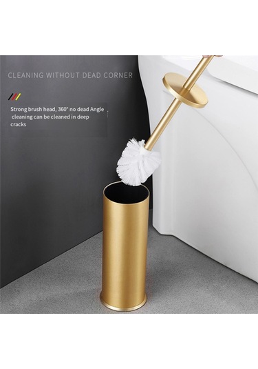 Tuvalet Fırçası Ve Tutucu Seti Banyo Temizleme Fırçası Ev Tipi-siyah Siyah