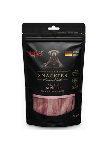 Reflex Snackies Keçi Etli Şeritler 170 G