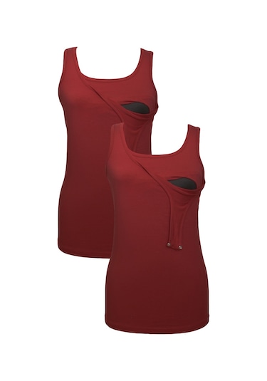 Luvmabelly Myra1505 1505 Emzirme Atlet Seti-bordo Bordo
