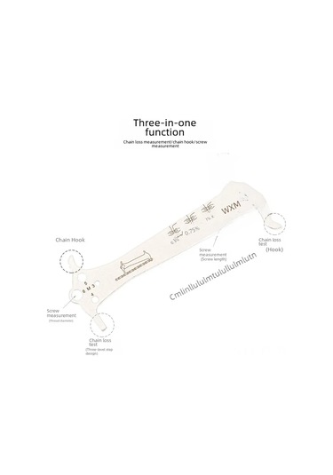Teltree Vxm Bisiklet Zincir Ölçer Aleti - Çelik Malzeme İle Üçlü Fonksiyon: Aşınma Ölçümü, Cetvel Ve Kompas - Tüm Bisikletlere Uygun Bakım Gereci Çok Renkli