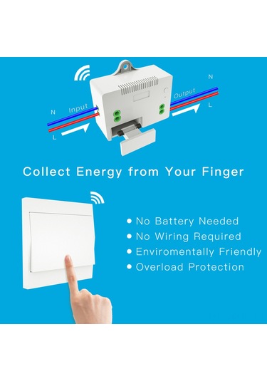 Padalink 110-230v 433mhz Kablosuz Anahtar Ve Alıcı Seti - Kendinden Enerji Üreten Uzaktan Kontrol, Rahatlıkla Aydınlatma Ve Cihazları Yönetin Beyaz
