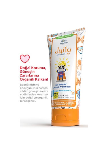 Babyton Bebek&Çocuk Doğal Güneş Kremi 30 SPF 100 ML