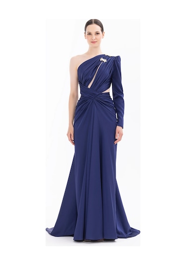 İlmio Bayan Abiye Elbise 3841003 Lacivert Lacivert İlmio Bayan Abiye Elbise 3841003 Lacivert Lacivert