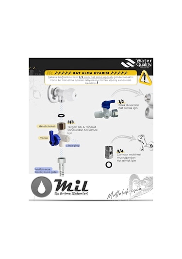 Mil DNP14-M-S 14 Aşamalı Alkali Filtreli 8 LT Çelik Tanklı Su Arıtma Cihazı