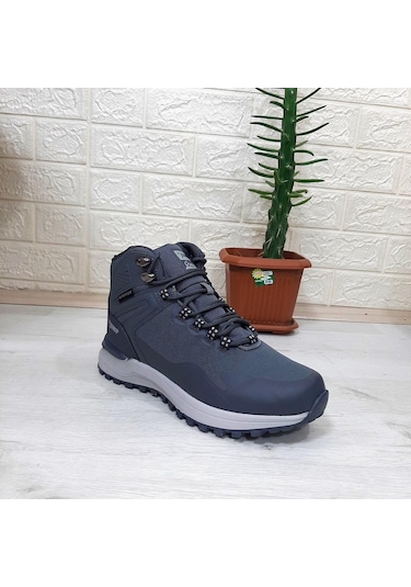 Jump 29652 Gri Renk Waterproof Kaymaz Rahat Erkek Bot 001