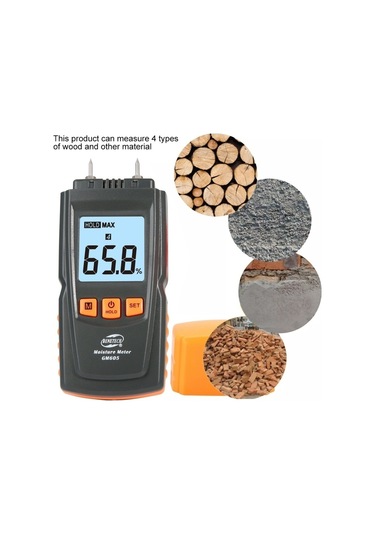 Butuglobal Benetech Gm605 Dijital Ahşap Nem Ölçer Nem Test Cihazı Kereste Nem Dedektörü