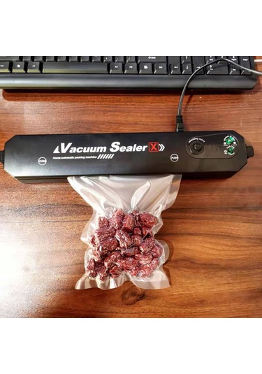 Symbee Ev Ve Ticari Kullanıma Uygun Taşınabilir Mini Vakum Paketleme Makinesi - 100 Adet 25x17 Vakum Poşeti İçerir Diğer