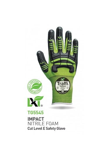 Tg5545 Darbe Emici Nitril Köpük Kesim Seviyesi E Iş Eldiveni