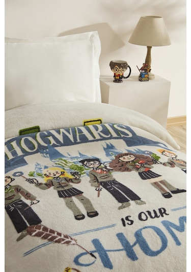 Karaca Home Harry Potter Wizardry Tek Kişilik Battaniye Gri