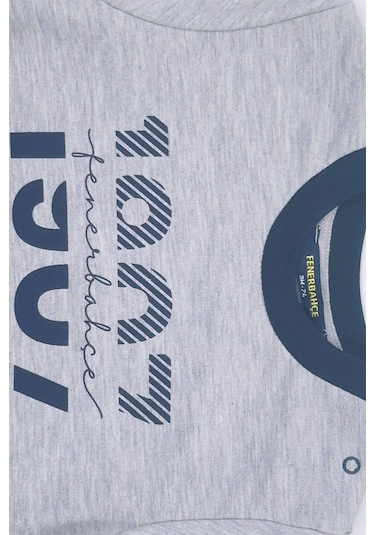 Fenerbahçe Lisanslı Uzun Kol Lacivert Bebek 1907 Sweat Gri