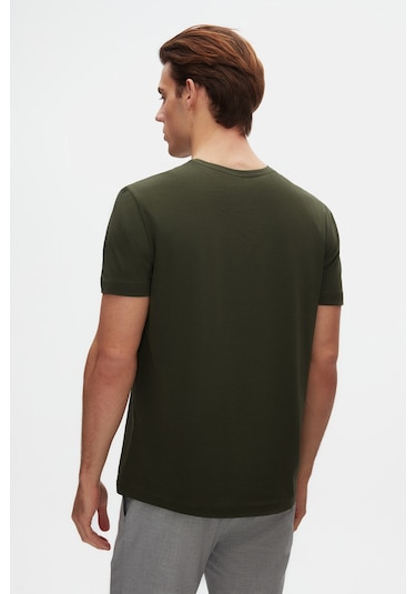 D's Damat Ds Damat Relaxed Fit Haki %100 Pamuk T-shirt 6hc14ort02005 Haki