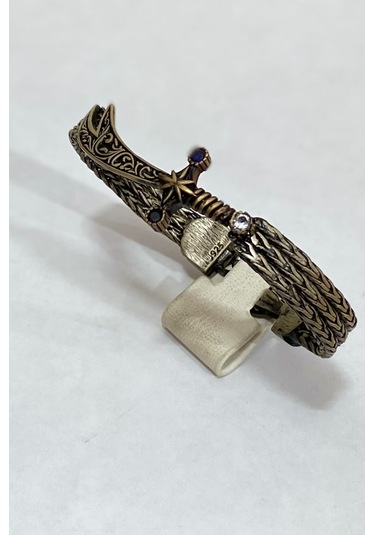 Kelepçeli Kı Lıç Gümüş Erkek Bileklik F16002099