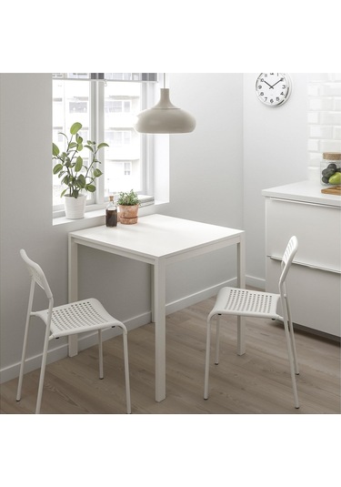 Plastik Sandalye, Beyaz Renk Meridyendukkan Salon-mutfak Sandalyesi