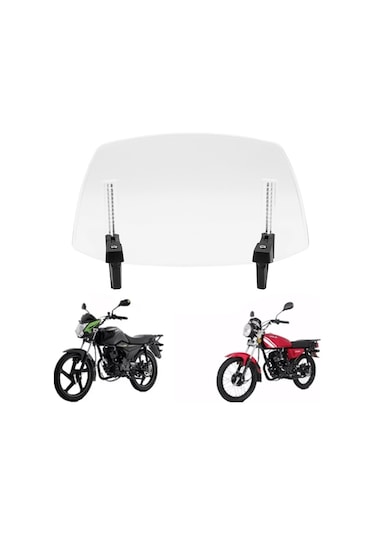 Hallow-motosiklet Ön Cam Uzatma Ön Cam Deflektör Ayarlanabilir Lmk00163tr