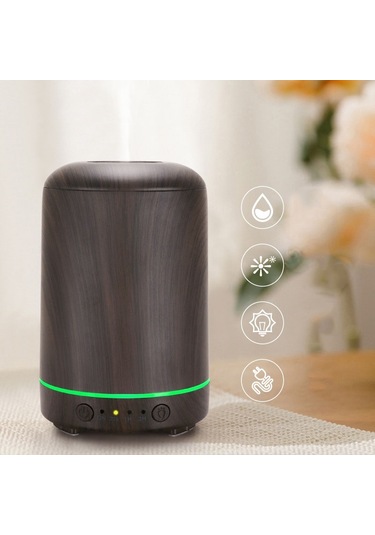 Sones Stb-105 Ahşap Desenli Aromaterapi Usb Hava Temizleyici Koyu Ahşap Desenli