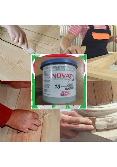 Novax Ahşap Tamir Macunu Ceviz 200 Gram 1 Adet Türk Malı
