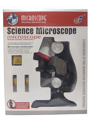 Eğitici Mikroskop Kiti Zoom Led Işıklı 100x 400x 1200x St1200x