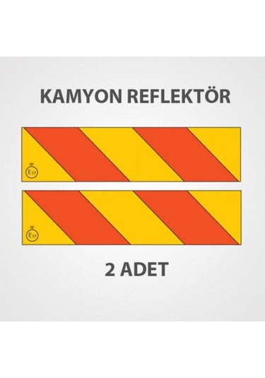 Kamyon Arkası İşaret Reflektörü Metal Saç Malzeme Çapraz