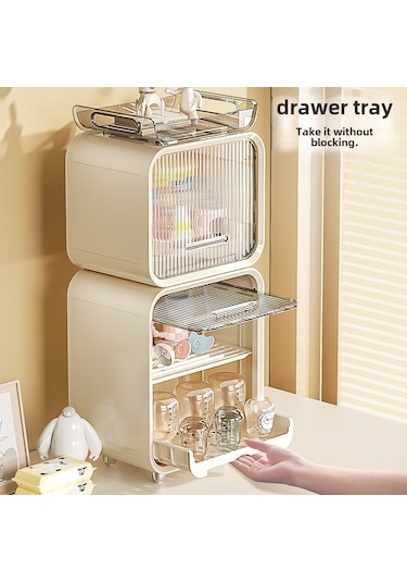 Geeroyoo Bebek Biberon Ve Çerezlikler İçin Su Çıkaran Organizer - Toz Koruyucu, Kolay Temizlenir, Dayanıklı Malzeme İle Ahşaplı Sıralama Kutusu