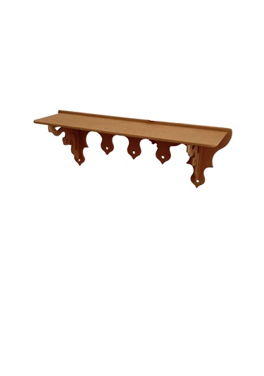 Dekoratif Duvar Rafı - 70x17x23 Cm