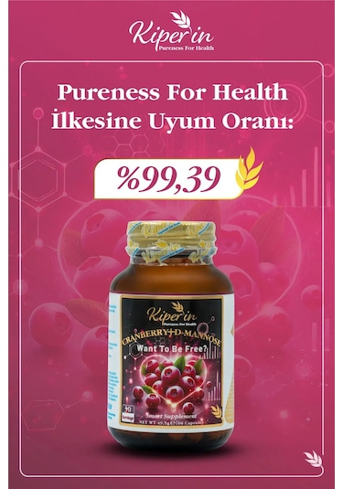 Kiper'in Cranberry D-Mannoz C Vitamini 1400 MG 60 Kapsül