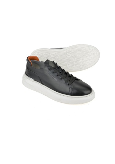 Ziya, Erkek Hakiki Deri Sneaker 151987z024 Siyah 151987z024 000 Siyah