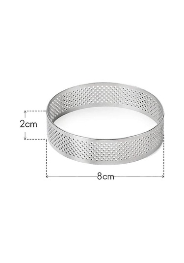 Cm Paslanmaz Çelik Kek Halkaları, Fransız Tatlısı Musu, Meyveli Turta, Kek Halkası, Kiş Kalıbı Haoyi Diğer