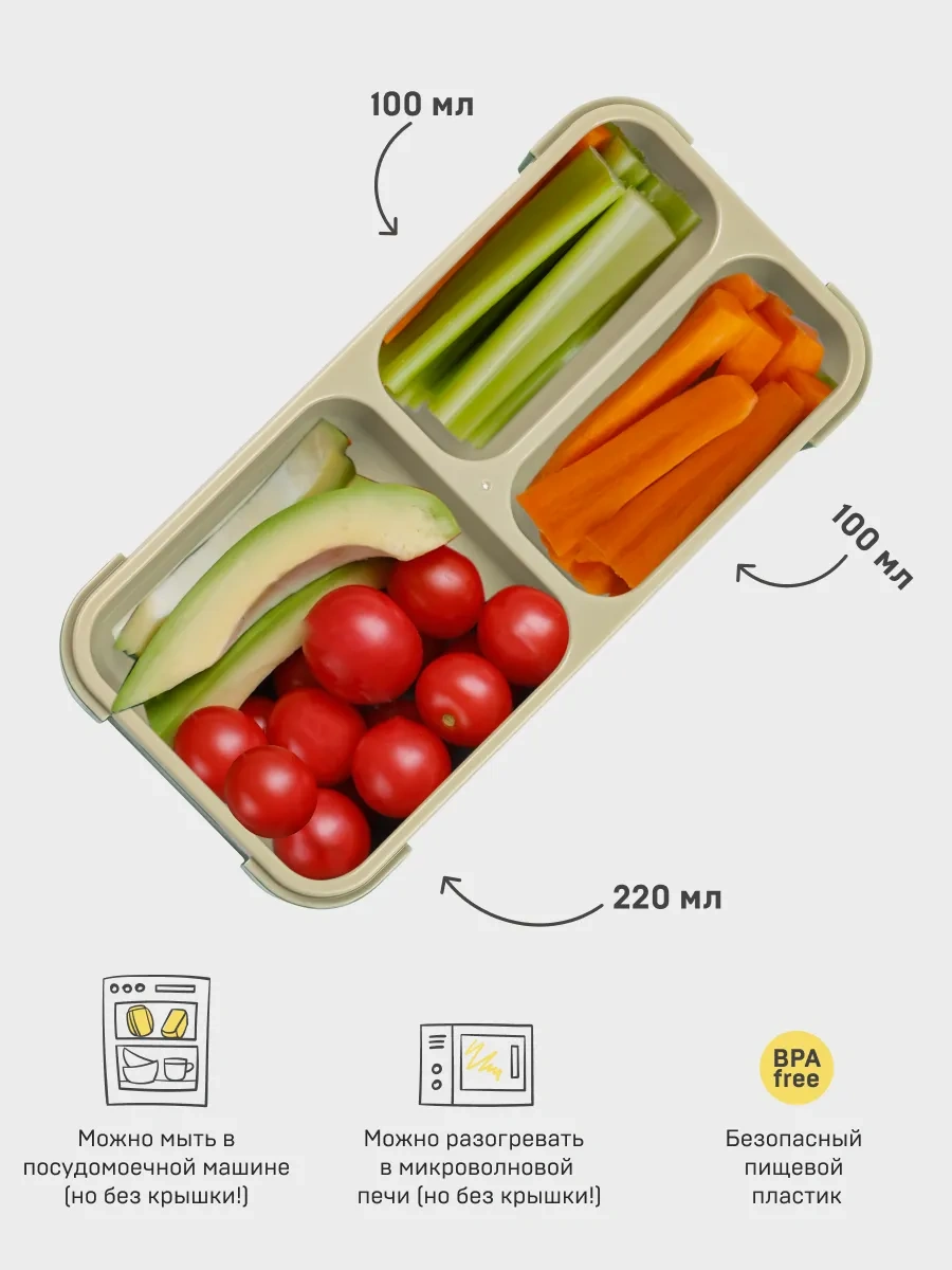 Arktika Bölmeli Öğle Yemeği Kabı 420 Ml. 264234198 Siyah