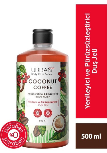 Urban Care Coconut Coffee Yenileyici ve Pürüzsüzleştirici Duş Jeli 500 ML