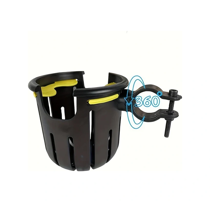 Globalbloom Pembe Sarı Aksanlı Abs Bardak Tutucu Bisiklet Scooter Tekerlekli Sandalye