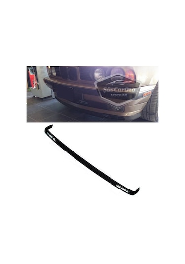 Bmw 5 Serisi E34 1987-1996 Uyumlu Üniversal Laguna Lip Esnek Ön Lip 2 Parça Tampon Altı Dil Karlık Ön Ek 00 Şüscaroto Aksesuar