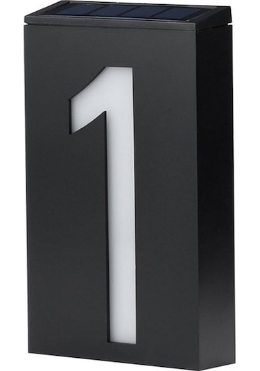 Güneş Enerjili Numaralı Led Işıklı Dijital Bahçe Aydınlatması