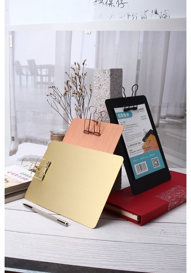 Kayigo Tiny Alüminyum A4 Clipboard Siyah