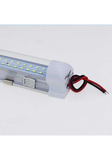 jmsstore 72 Led Işık Şeridi Çubuğu 12v-80v Kamyon Otobüs Okuma Lambası Kabin Rv Işıkları Açma/kapama Anahtarı