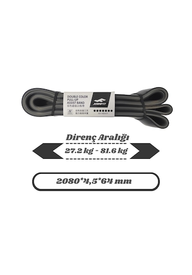 Joinfit Direnç Lastiği Ve Egzersiz Bandı Strong - Siyah