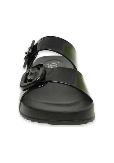 Igor S10334z Habana Brillo Siyah Kadın Terlik Siyah