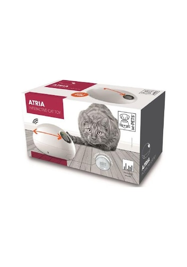 M-Pets Atria İnteraktif Kedi Oyuncağı Beyaz