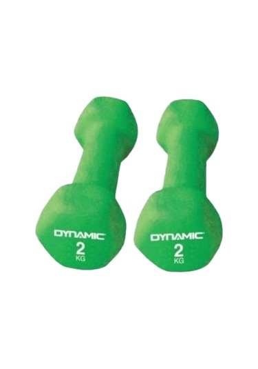 Dynamic Neopren Dumbell Set 2 x 2 KG Yeşil