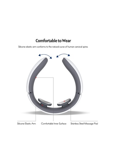 Springsun Taşınabilir Boyun Masaj Aleti - 6 Mod, 9 Seviye Şarjlı Masaj Cihazı