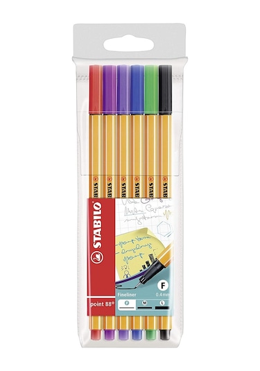 Stabilo Point 88 Fineliner 6 Renk Kalem Set