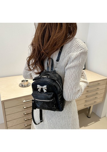 Lyon Kadınsırtçantasıçok Yöyönlü Seyahat Kadınçantası-siyah Siyah