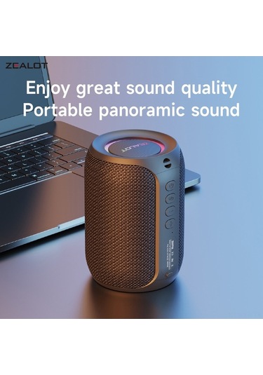 Moly Zealot S32 Pro Bluetooth Hoparlör, Siyah, 15w Stereo, 3000mah, Dış Mekan Kullanıma Uygun Hoparlör