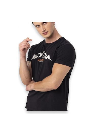 Merrell Taurus M Kısa Kollu Siyah Erkek T-Shirt Siyah