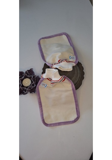 Eker-mor Biyeli Hızlıgiy Kese Seti-2 Adet Kese-lastikli Kese